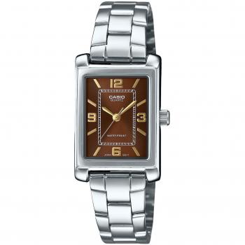 Casio Standard Analog Stainless Steel Brown Dial Quartz Women's Watch LTP-1234DD-5A