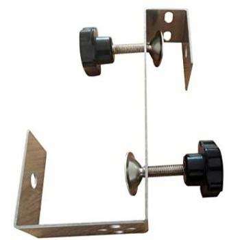 Kekai Soporte de Pared para Estufa Exterior, soporte de parasol para calefactor infrarrojos, dimensiones 21x10x4 cm, soporte proyector infrarrojos ajustable de 1,1 a 1