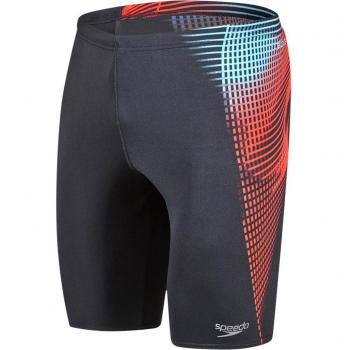 Speedo Placement Jammer, hombre, color Black/Lava Red/Light Adriatic, cintura:  100cm,  talla del fabricante:40