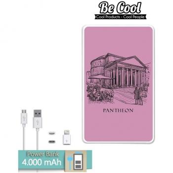 Becool® - Batería Externa Power Bank 4000 mah + Gratis 1 cable USB-MicroUsb