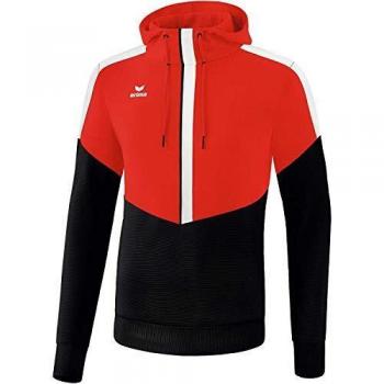Erima Squad Red and Black XL Hoodie for Men