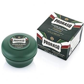 3x PRORASO Shaving Soap with Eucalyptus & Menthol 150ml