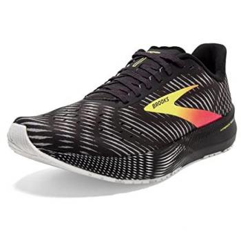 Brooks Hyperion Tempo Men's Running Shoes - Black/Pink/Yellow, Size 9.0