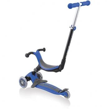 Patinete Go Up Foldable Plus azul, plegable, diseño compacto, ruedas de alta resistencia, sistema de frenos trasero, manillar ajustable en altura, ligero y portátil