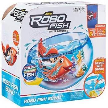Fish-ZU7126 Robo Fish-Playset Acuario, color blanco