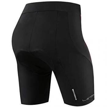 Letook Pantalones Ciclismo Mujer Cortos, Pantalon Corto de Bicicleta Gel Acolchado Profesional Verano Primavera Línea Rosa XL
