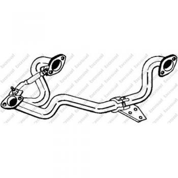 Tubo de escape BOSAL 837-445, Abgasrohr medio derecho