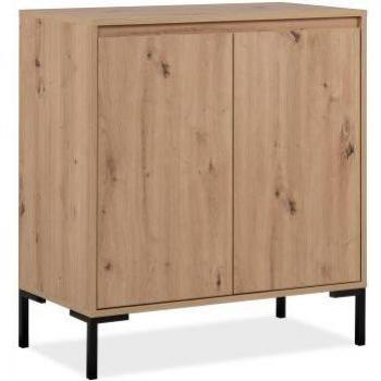 Aparador Calicosy 2 puertas 1 estante L81 cm marrón
