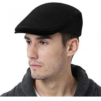 WETOO Boina Hombre Algodón Ajustable al Aire Libre Gorra de Vendedor de periódicos Casual