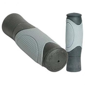 Massi SOFTECH Puños de Bicicleta, Unisex Adulto, Negro/Gris, Unico