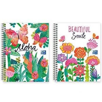 Cuaderno microperforado Oxford Jungle A5+ 120h 5x5 - surtido aleatorio