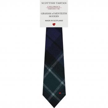 Boys All Wool Tie Woven Scotland - Graham of Menteith Modern Tartan