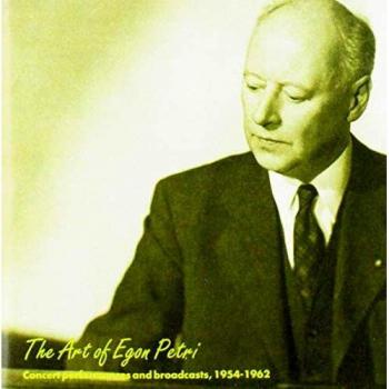 The Art of Egon Petri: Concert Performances and Broadcasts 1954-62