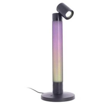 Lámpara de mesa LED 40 cm RGB digital y blanca, CCT regulable y dimmable, con cable USB y sincronización musical