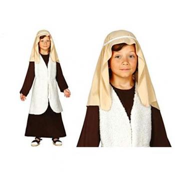 Disfraz Infantil de Hebreo Marrón para Fiestas - Traje de Pastor Abraham (5/6 años)