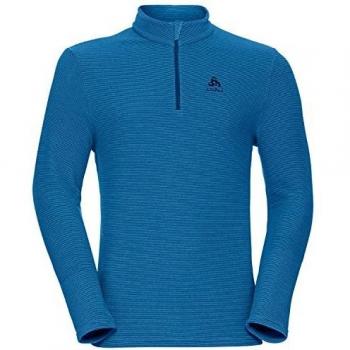 Odlo Midlayer 1/2 Zip Roy - Jersey para hombre, Hombre, color Blue Jewel-peacoat, tamaño small