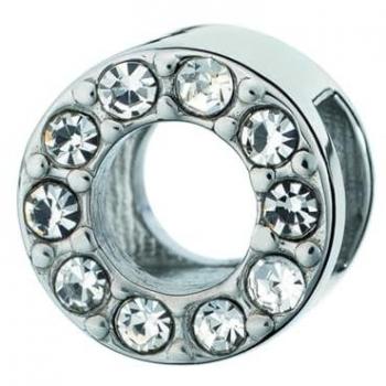 PENDIENTE ANJEWELS LOVE IS... - ADORNO REDONDO CRISTALES EN ACERO AL.DLI01CZ