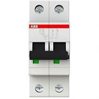 ABB S202-C10 Miniature Circuit Breaker 2P 10A 6kA C Curve