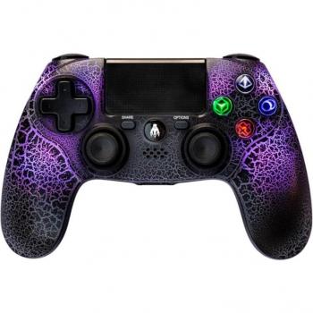 Mando Gaming Inalámbrico Indeca RGB T-REX para PS4/PC Morado