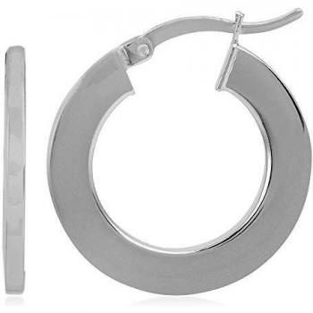 Córdoba Jewels | Pendientes en plata de ley 925 con diseño Aro Plano Silver