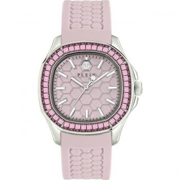 Philipp Plein Spectre Lady Crystal Watch, Pink, Female, Size: ONE SIZE