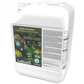 Abono Universal Líquido Ecológico 10 L - Fertilizante 100% Orgánico con Aminoácidos y Micronutrientes (NPK 4-1-7)