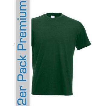 Lot de 2-wWH arbeitsshirts 215 g/m²-vert-xL t-shirt