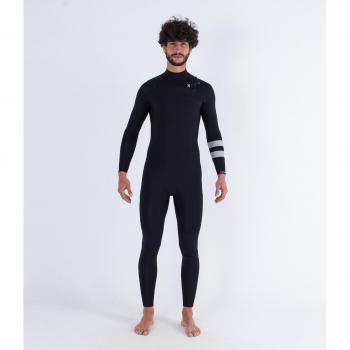 Hurley Advant 4/3 Traje de Neopreno Negro, 4 mm de grosor, diseño flexible y cómodo, adecuado para surf y deportes acuáticos en aguas frías
