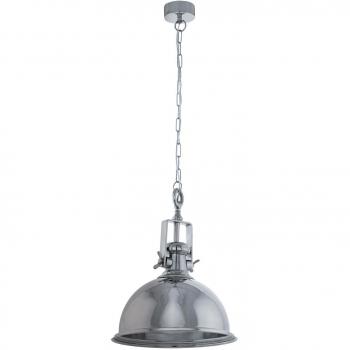 Lámpara Colgante Industrial Vintage Eglo Grantham Cromo E27 1x60W 40cm