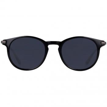 SmartBuy Collection Oval Full Rim Plastic Men's Prescription Sunglasses Black Size 49