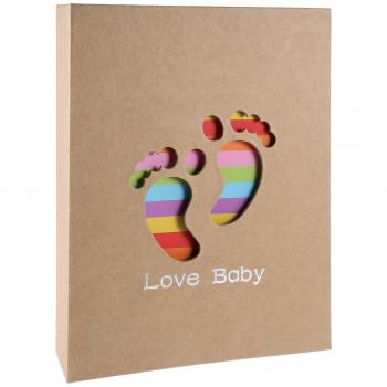 Ãlbum de fotos para bebÃ©, RYMALL Ãlbum de Memorias, Little Foot,para niÃ±o y niÃ±a, regalos originales y Ãºnicos con recuerdos memorables, Ãlbum para 200 fotos