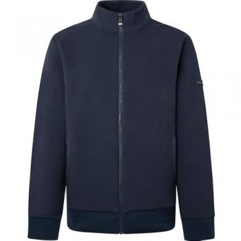Chaqueta deportiva de hombre Hackett Sport con cierre cremallera, sudadera con cremallera Club Track y chaqueta con capucha Hackett Club Track azul marino - M
