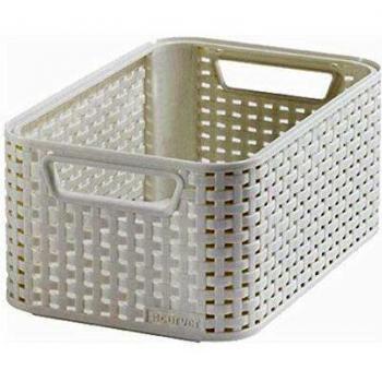 Curver 205825 - Cesta con efecto mimbre