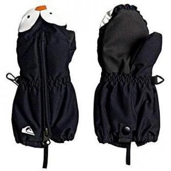 Quiksilver Indie-Manoplas para Snowboard/Esquí para Chicos 2-7, Bebé-Niños, Black, L