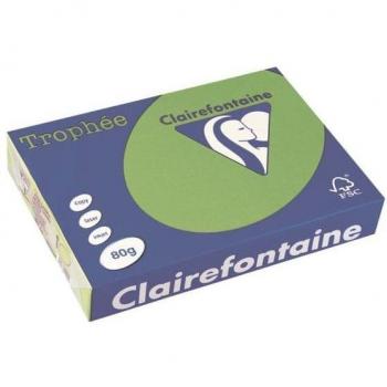 Clairefontaine Trophée Intense Colours A4 Paper 80gsm Green 500 Sheets 1875C