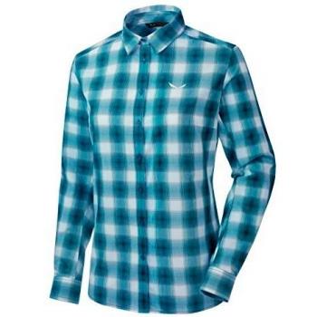 SALEWA Fanes Check Dry W L/S SRT Camisa de Manga Larga, Mujer,