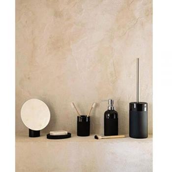 Kave Home - Espejo Veida con Soporte de Madera Negro