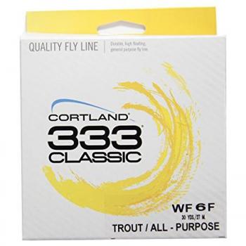 Cortland Línea De Pesca Con Mosca 333 Trout All Purpose WF 27 M - Hilo de pesca trucha/multiusos, color amarillo, modelo 351486