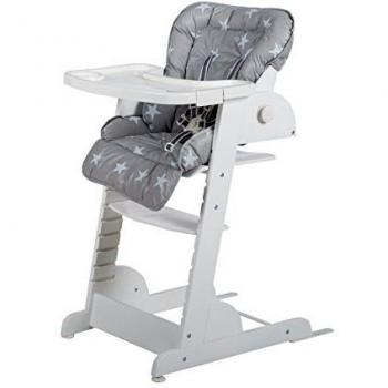 Roba-Kids 275067WEF190 - Trona evolutiva reclinable lacada en blanco con reductor de asiento.
