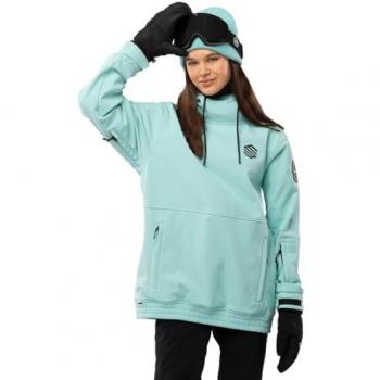 Chaqueta Softshell Turquesa para Snowboard y Esquí Mujer W1-W Iceberg Siroko