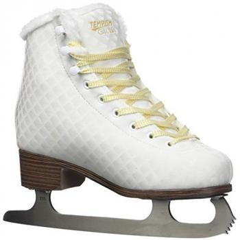 TEMPISH Giulia Patines Profesionales para Patinaje Artístico, Mujer, Blanco/Amarillo, Talla 37