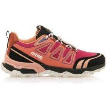 Zapatillas MTNG Cyclone rosa con cierre de cordones y puntera redonda