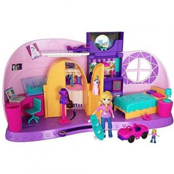 Polly Pocket Habitación Polly-Transformación, casa de muñecas