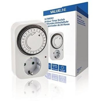 Temporizador analogico Valueline de 24 horas para interiteri