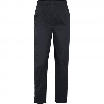 Vaude - Pantalón de lluvia infantil, talla DE: 146/152, color negro
