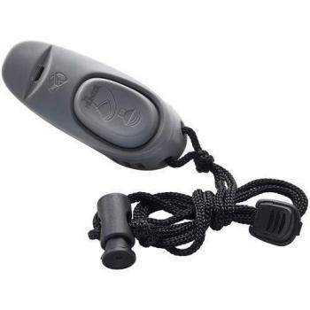 Clicker 2 en 1 para mascotas con cordón, color gris