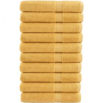 Toallas de sauna SOLUND 10 piezas oro 80x200cm 600gsm