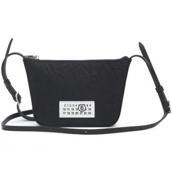 Mm6 Maison Margiela Women's Mini Numeric Shoulder Bag in Black | Size UNI | SB5ZI0008P6994T8013