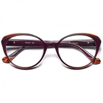 Etnia Barcelona Grace PU Armazones y Lentes Recetados para Mujer Color Púrpura