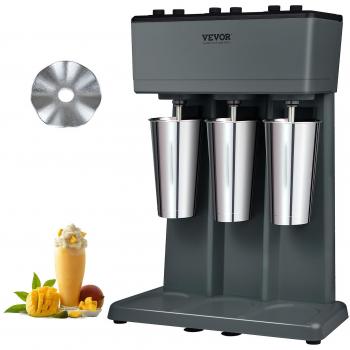 Batidora VEVOR para Batidos de Acero Inoxidable 750W, Triple Cabezal, 3 Velocidades (15000/18000/21000 RPM), Capacidad de 820 mL